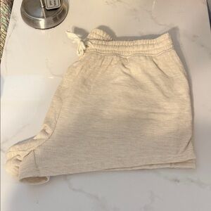 Aerie Cream Athletic Shorts